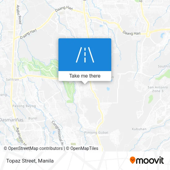 Topaz Street map