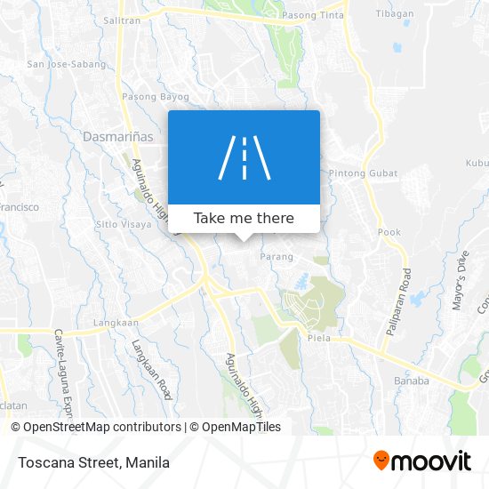 Toscana Street map