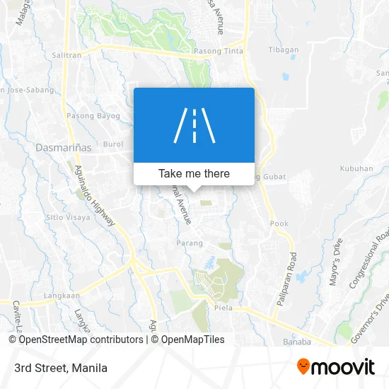 3rd Street map