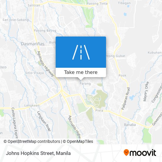 Johns Hopkins Street map