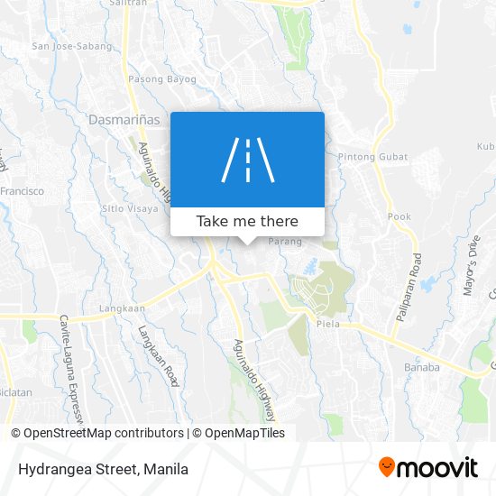 Hydrangea Street map