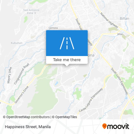 Happiness Street map