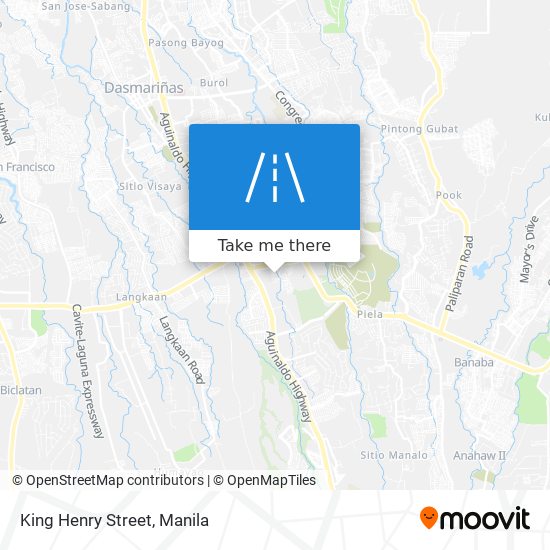 King Henry Street map