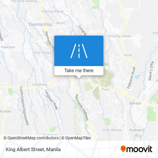 King Albert Street map