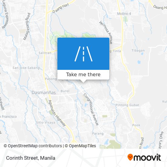 Corinth Street map