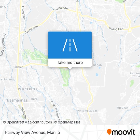 Fairway View Avenue map