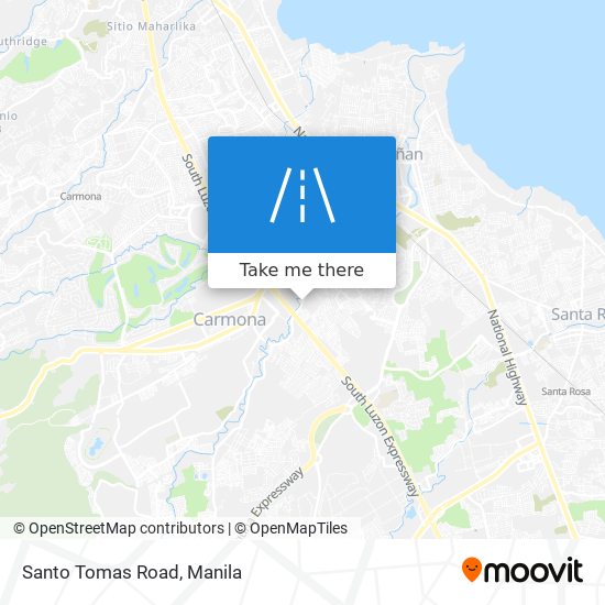 Santo Tomas Road map