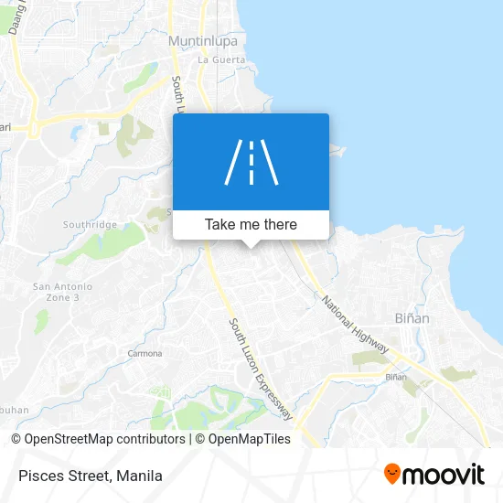 Pisces Street map