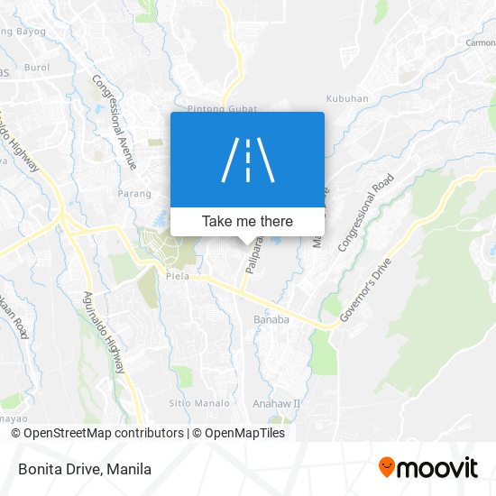 Bonita Drive map