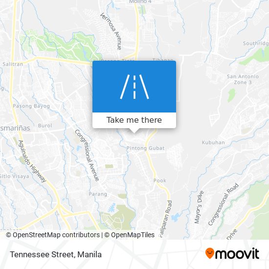 Tennessee Street map