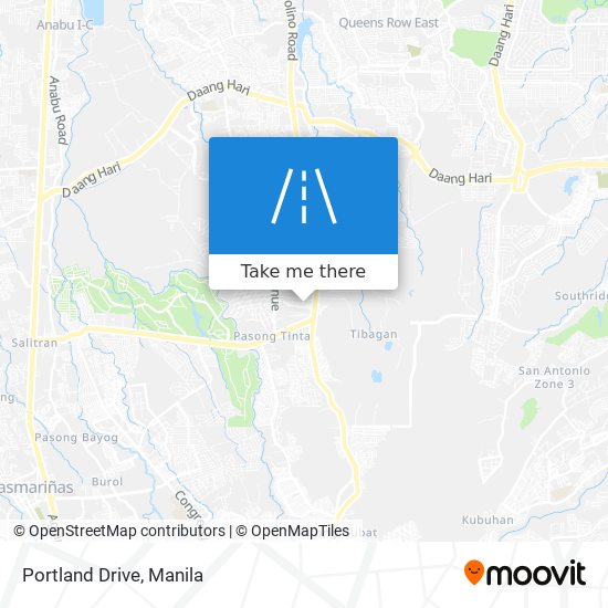 Portland Drive map