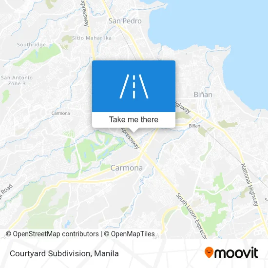 Courtyard Subdivision map