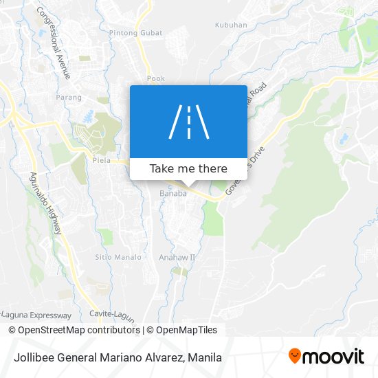 Jollibee General Mariano Alvarez map