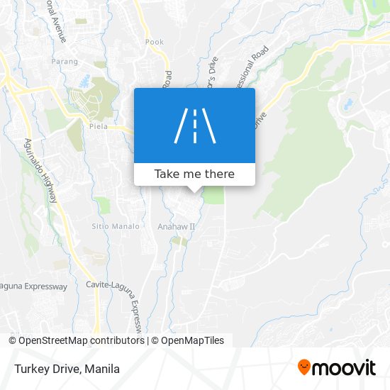 Turkey Drive map