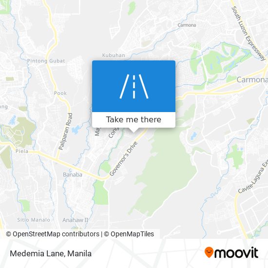 Medemia Lane map