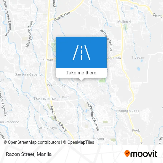 Razon Street map