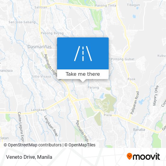 Veneto Drive map