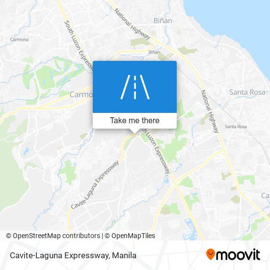 Cavite-Laguna Expressway map