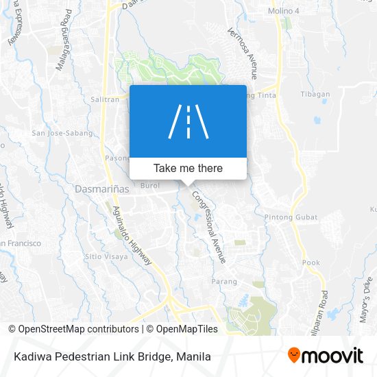 Kadiwa Pedestrian Link Bridge map