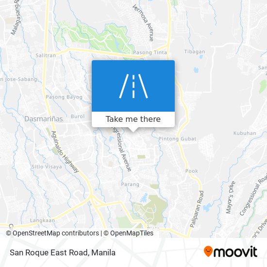 San Roque East Road map