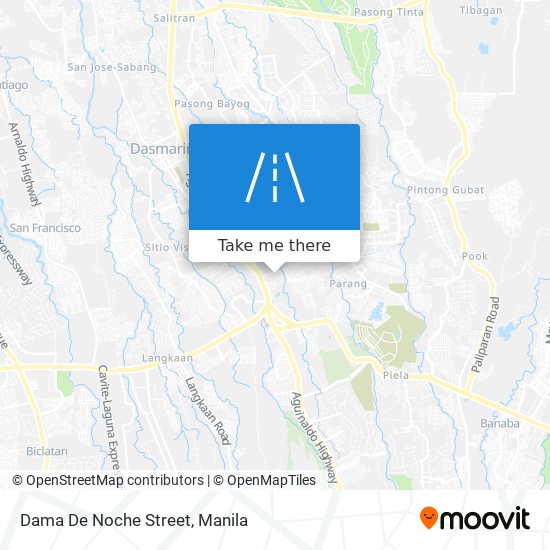 Dama De Noche Street map