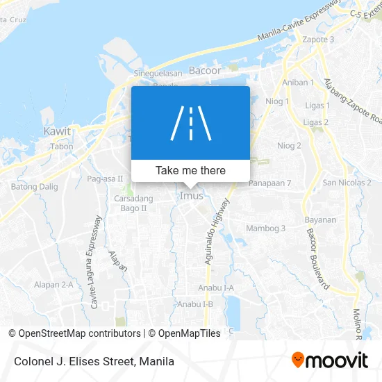 Colonel J. Elises Street map