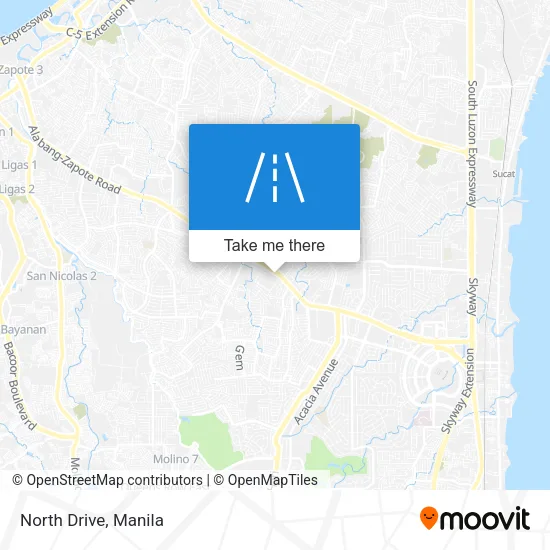 North Drive map