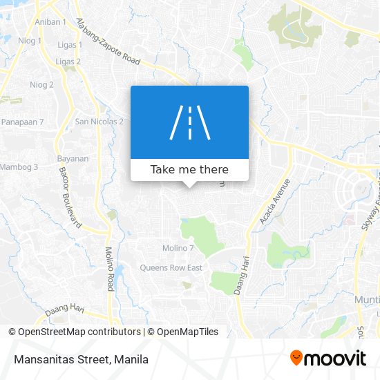 Mansanitas Street map