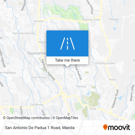 San Antonio De Padua 1 Road map
