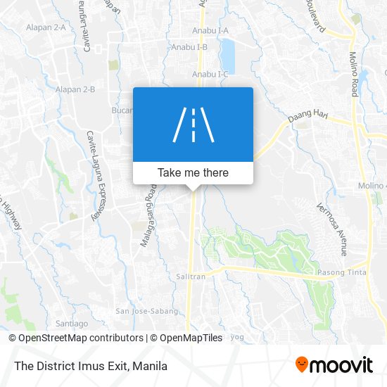 The District Imus Exit map