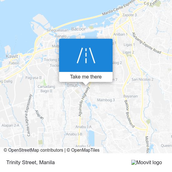 Trinity Street map