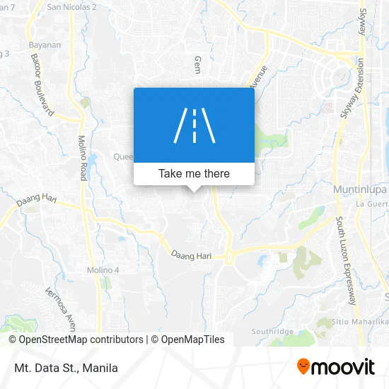 Mt. Data St. map