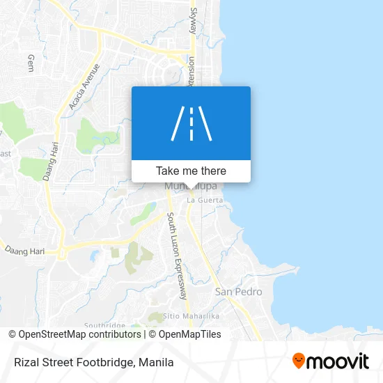 Rizal Street Footbridge map