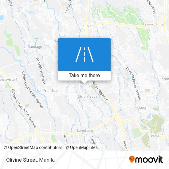 Olivine Street map