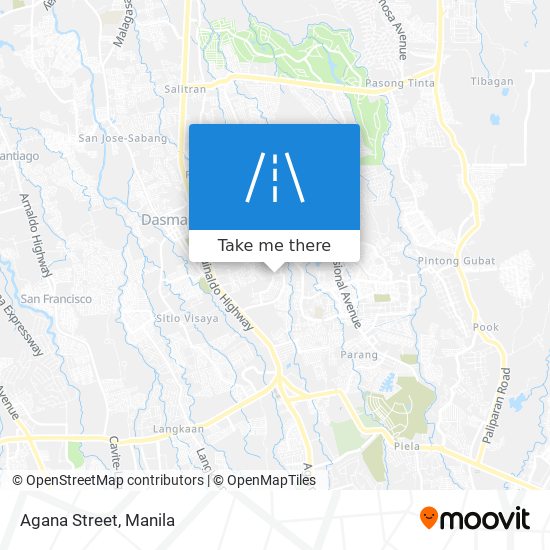 Agana Street map