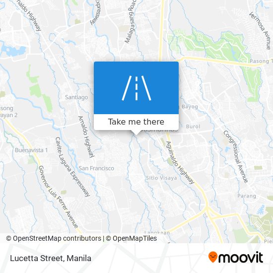 Lucetta Street map