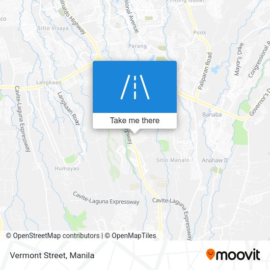 Vermont Street map