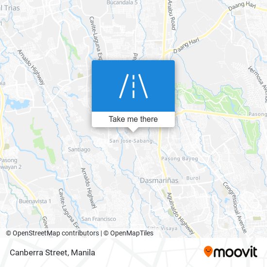 Canberra Street map