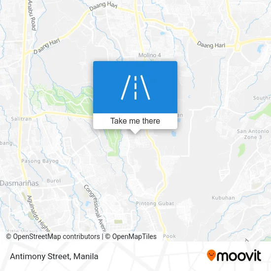Antimony Street map