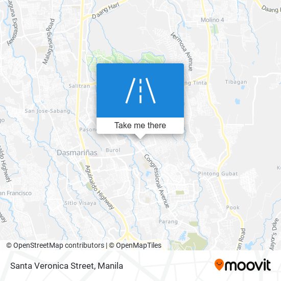 Santa Veronica Street map