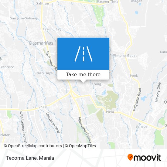 Tecoma Lane map