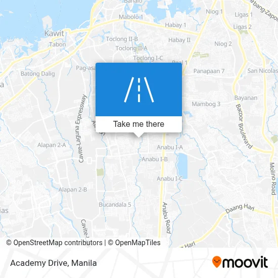 Academy Drive map