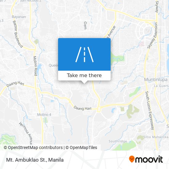 Mt. Ambuklao St. map