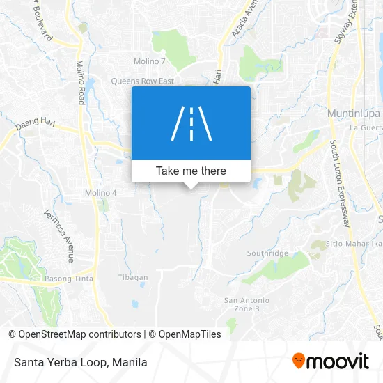Santa Yerba Loop map