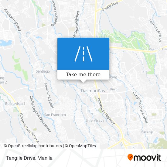 Tangile Drive map
