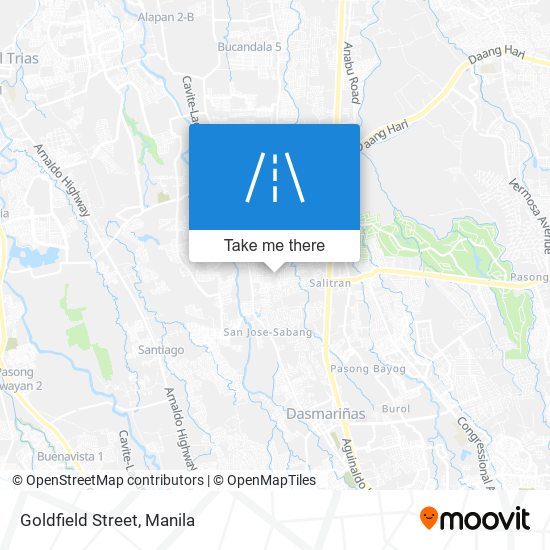 Goldfield Street map