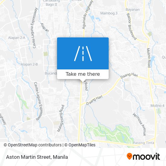 Aston Martin Street map