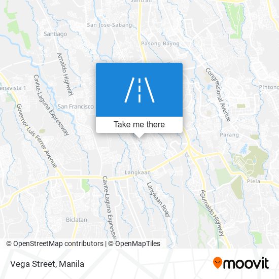 Vega Street map