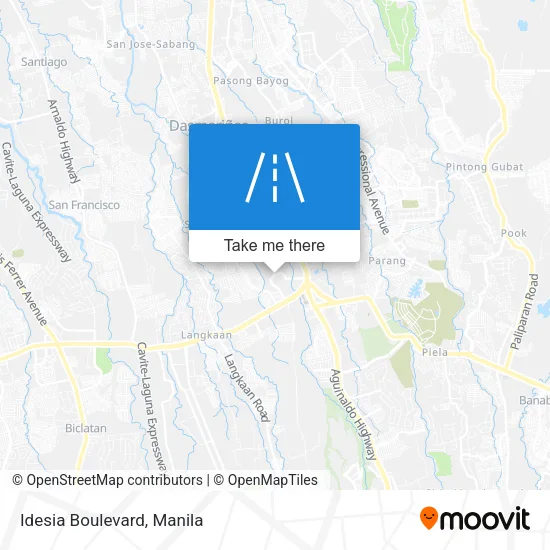 Idesia Boulevard map