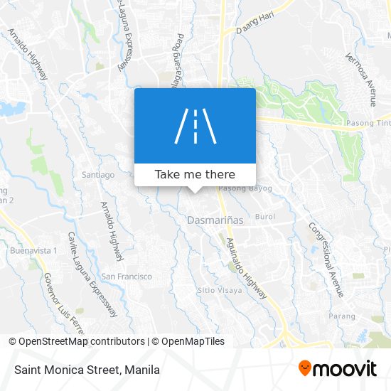 Saint Monica Street map